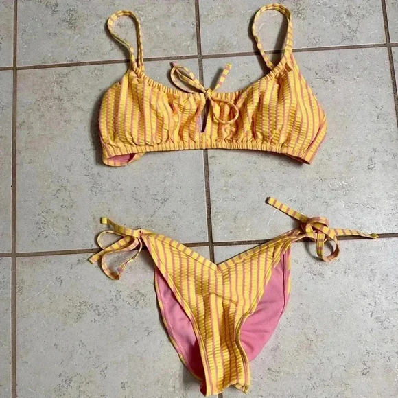M Top S Bottom • ADORE ME • Lane Contour Bikini Striped - Picture 9 of 10